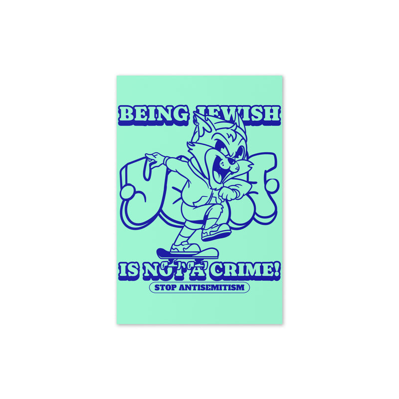 Streetart Graffiti Cartoon | Antisemitism | Greeting Card
