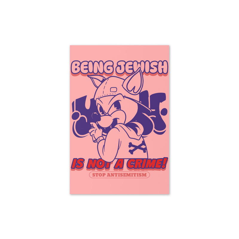 Streetart Graffiti Cartoon | Antisemitism | Greeting Card