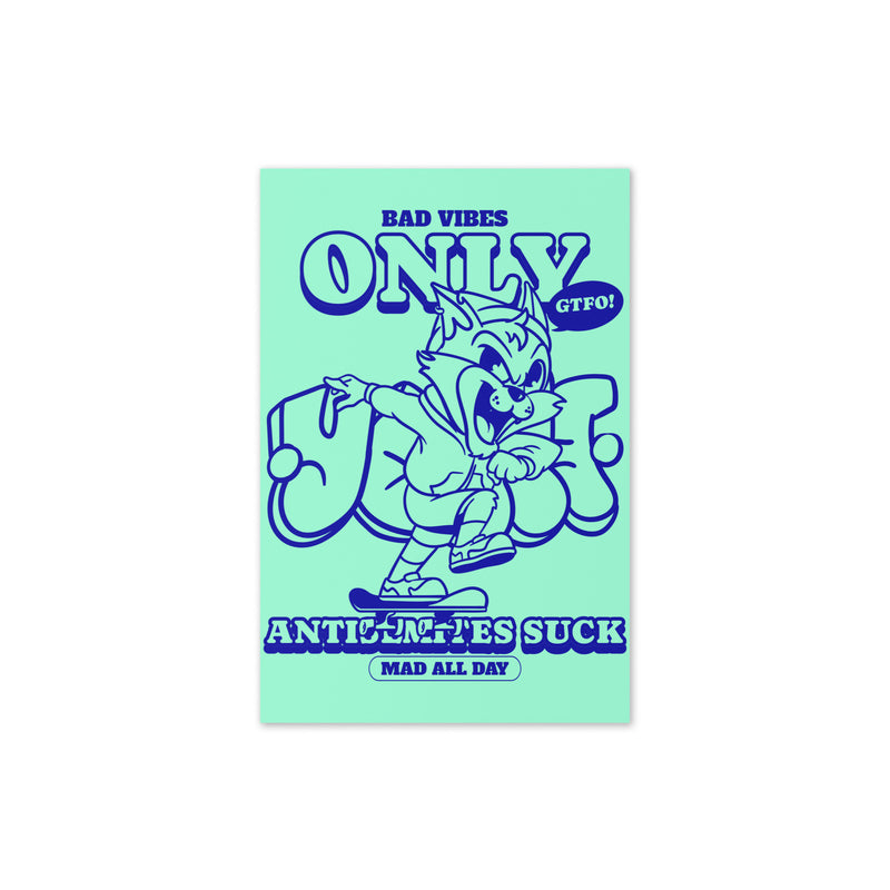 Streetart Graffiti Cartoon | Antisemitism | Greeting Card
