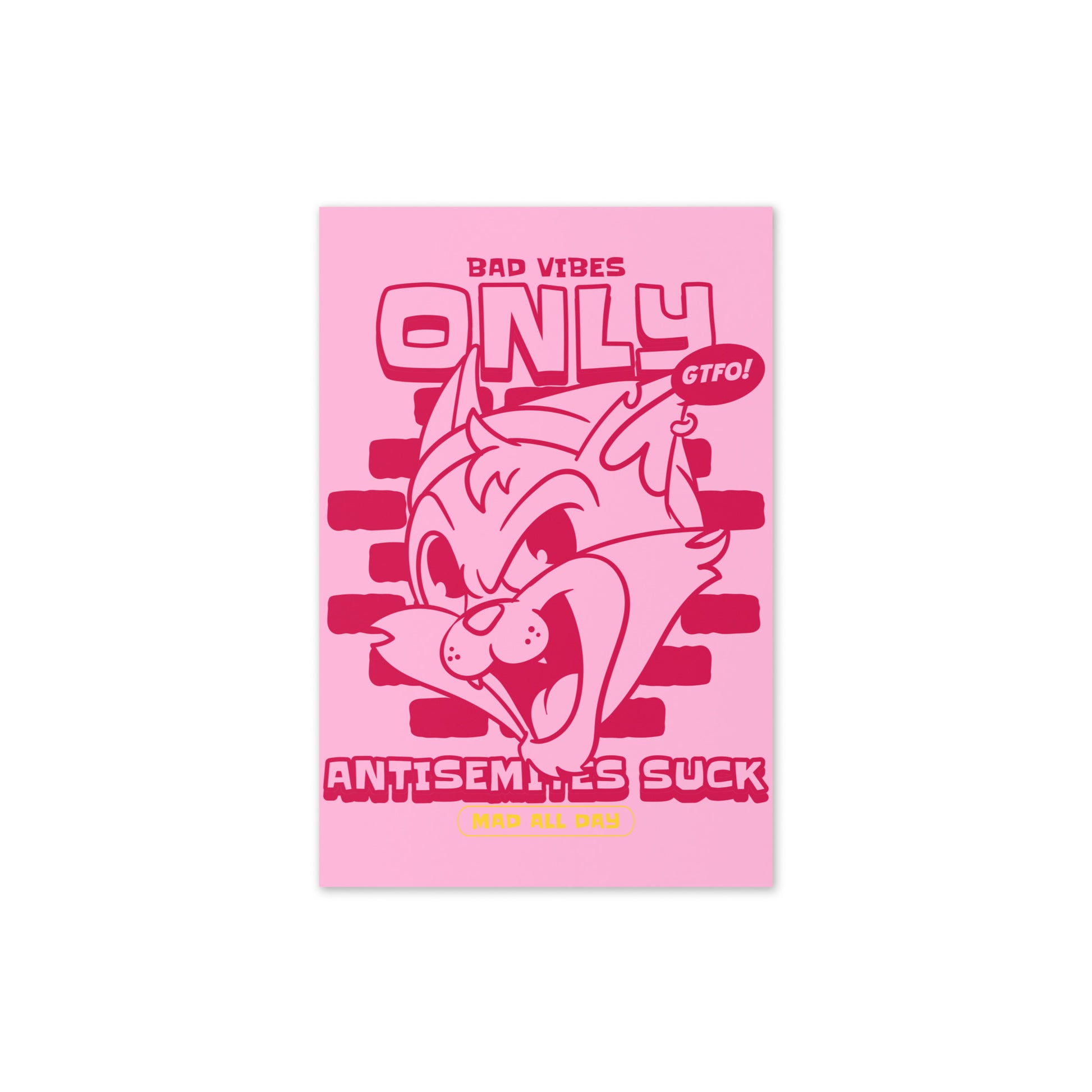 Streetart Graffiti Cartoon | Antisemitism | Greeting Card