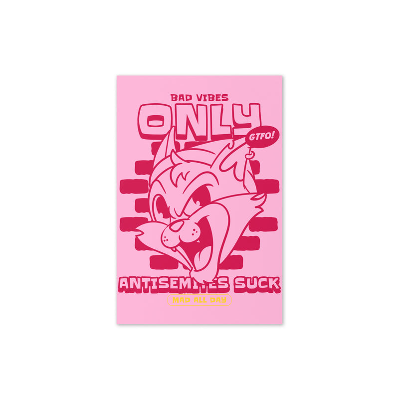 Streetart Graffiti Cartoon | Antisemitism | Greeting Card