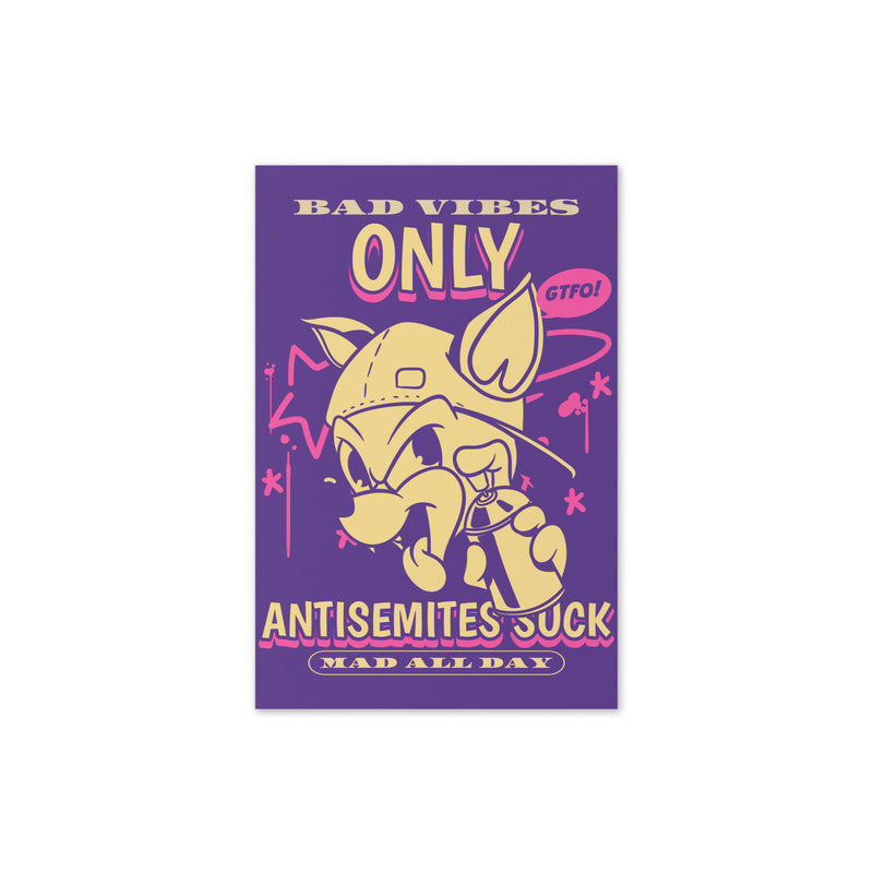 Streetart Graffiti Cartoon | Antisemitism | Greeting Card
