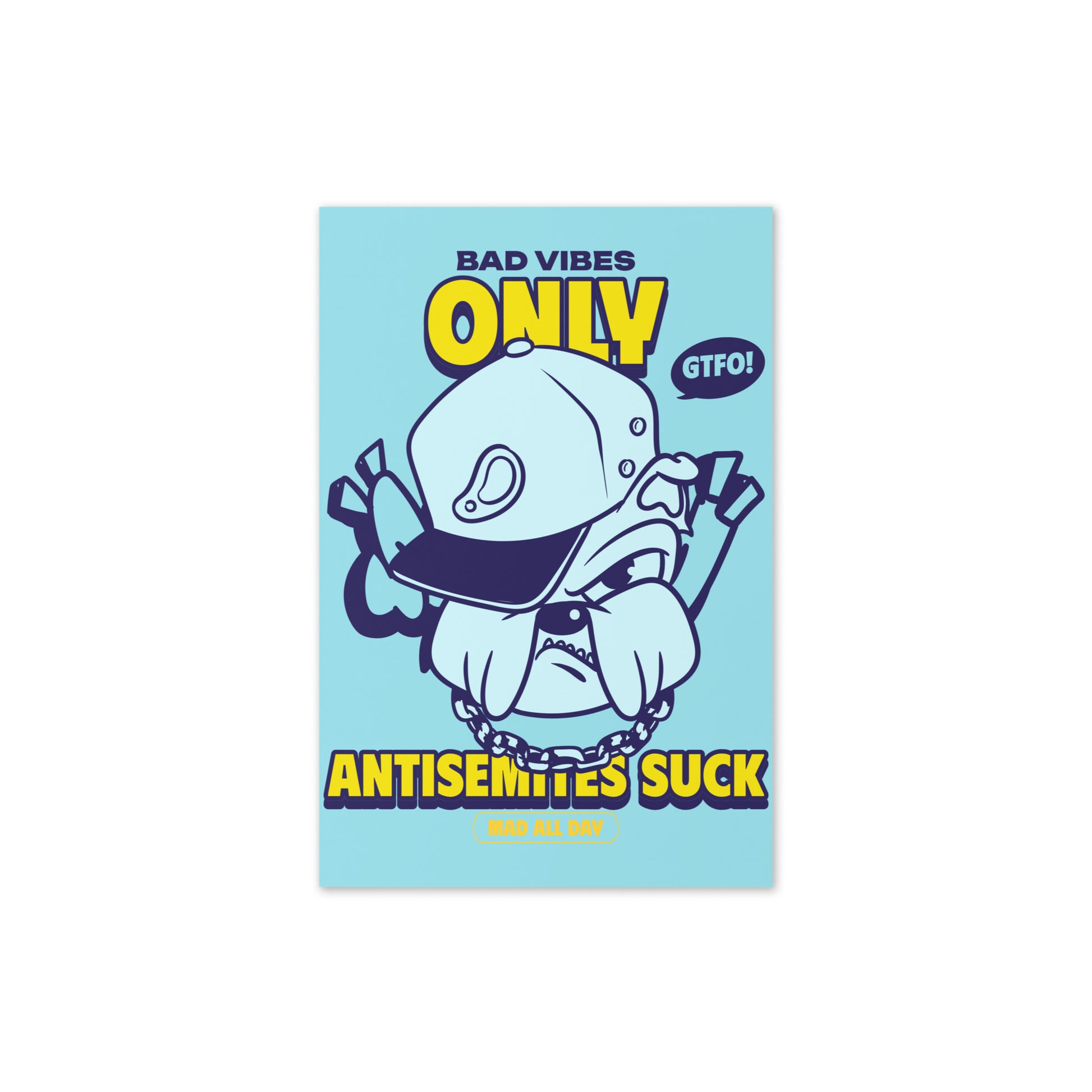 Streetart Graffiti Cartoon | Antisemitism | Greeting Card