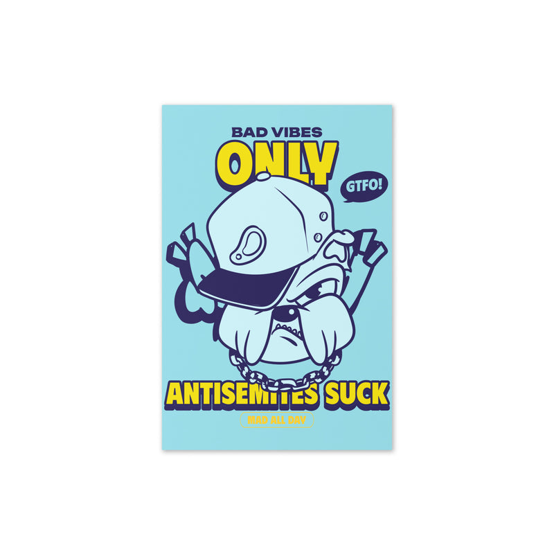Streetart Graffiti Cartoon | Antisemitism | Greeting Card
