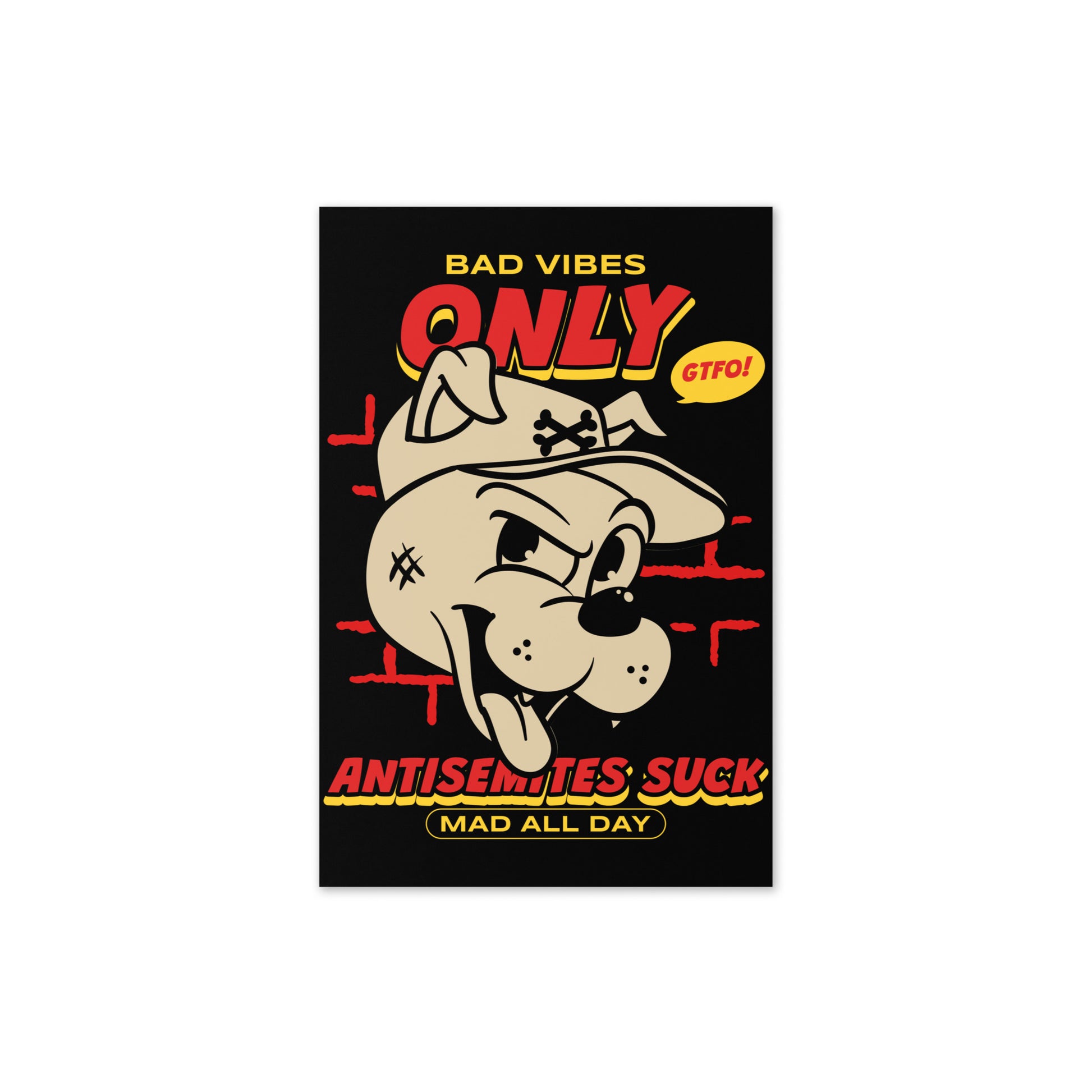 Streetart Graffiti Cartoon | Antisemitism | Greeting Card