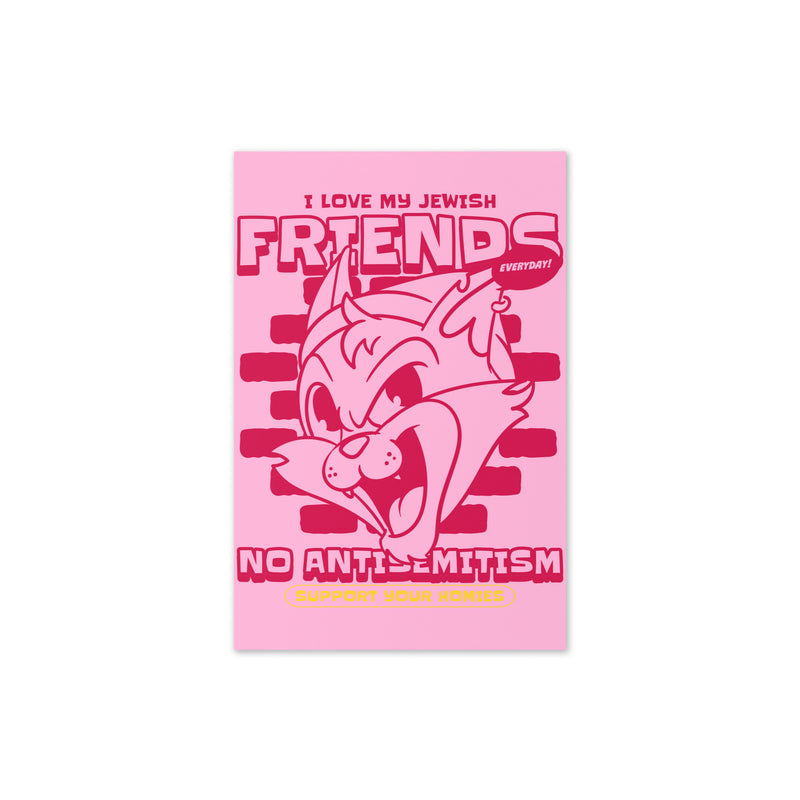 Streetart Graffiti Cartoon | Antisemitism | Greeting Card