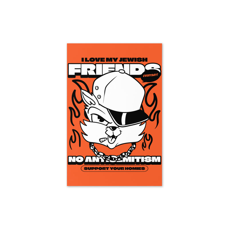 Streetart Graffiti Cartoon | Antisemitism | Greeting Card
