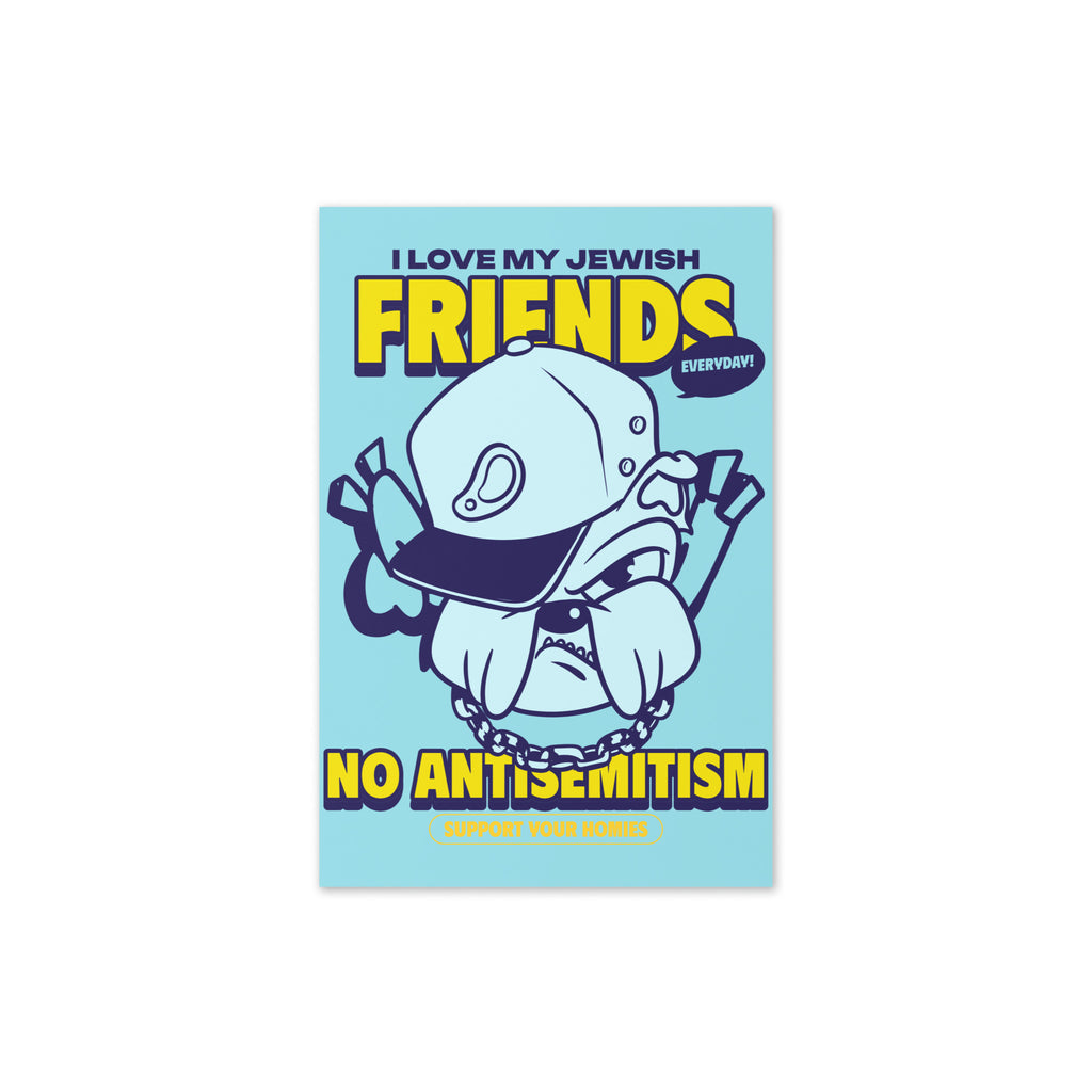Streetart Graffiti Cartoon | Antisemitism | Greeting Card