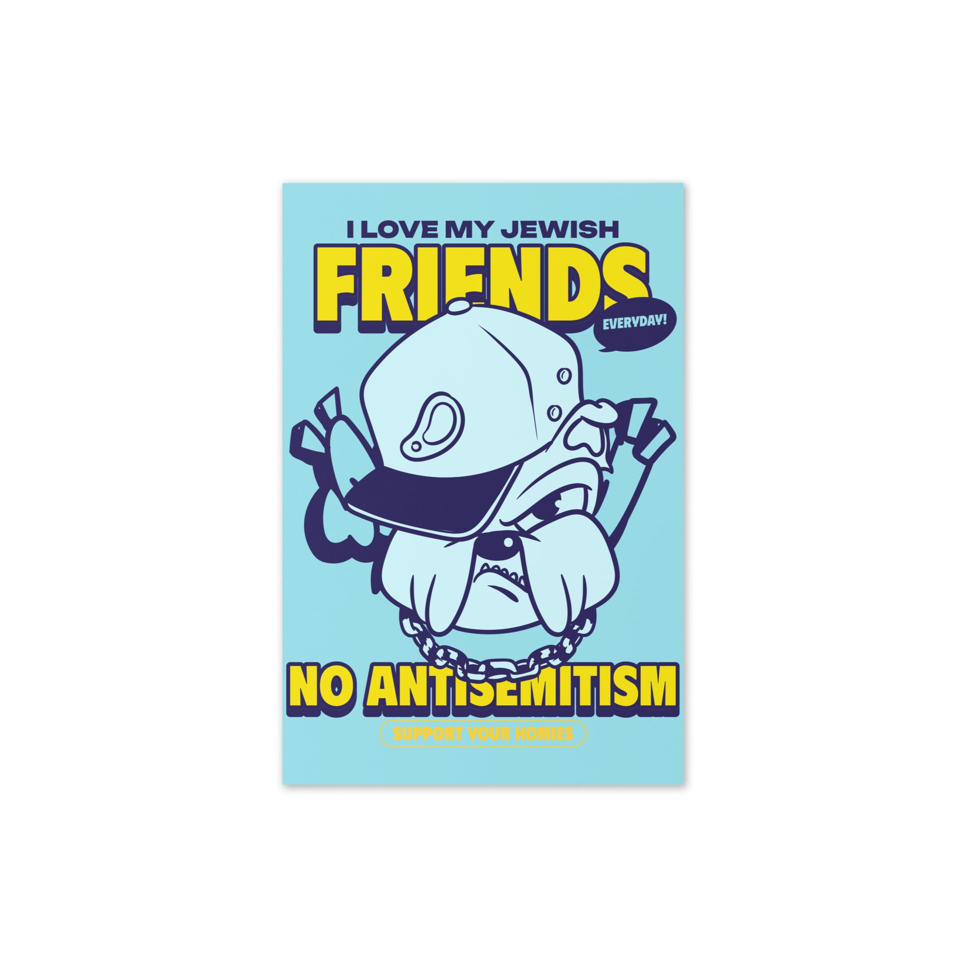 Streetart Graffiti Cartoon | Antisemitism | Greeting Card