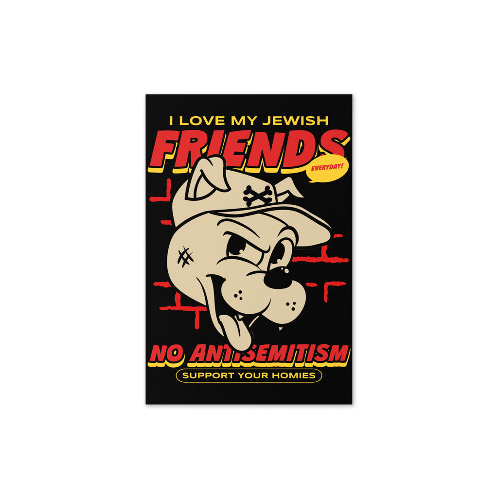 Streetart Graffiti Cartoon | Antisemitism | Greeting Card