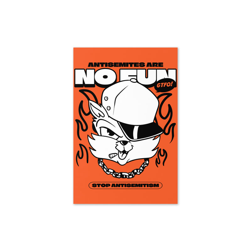 Streetart Graffiti Cartoon | Antisemitism | Greeting Card