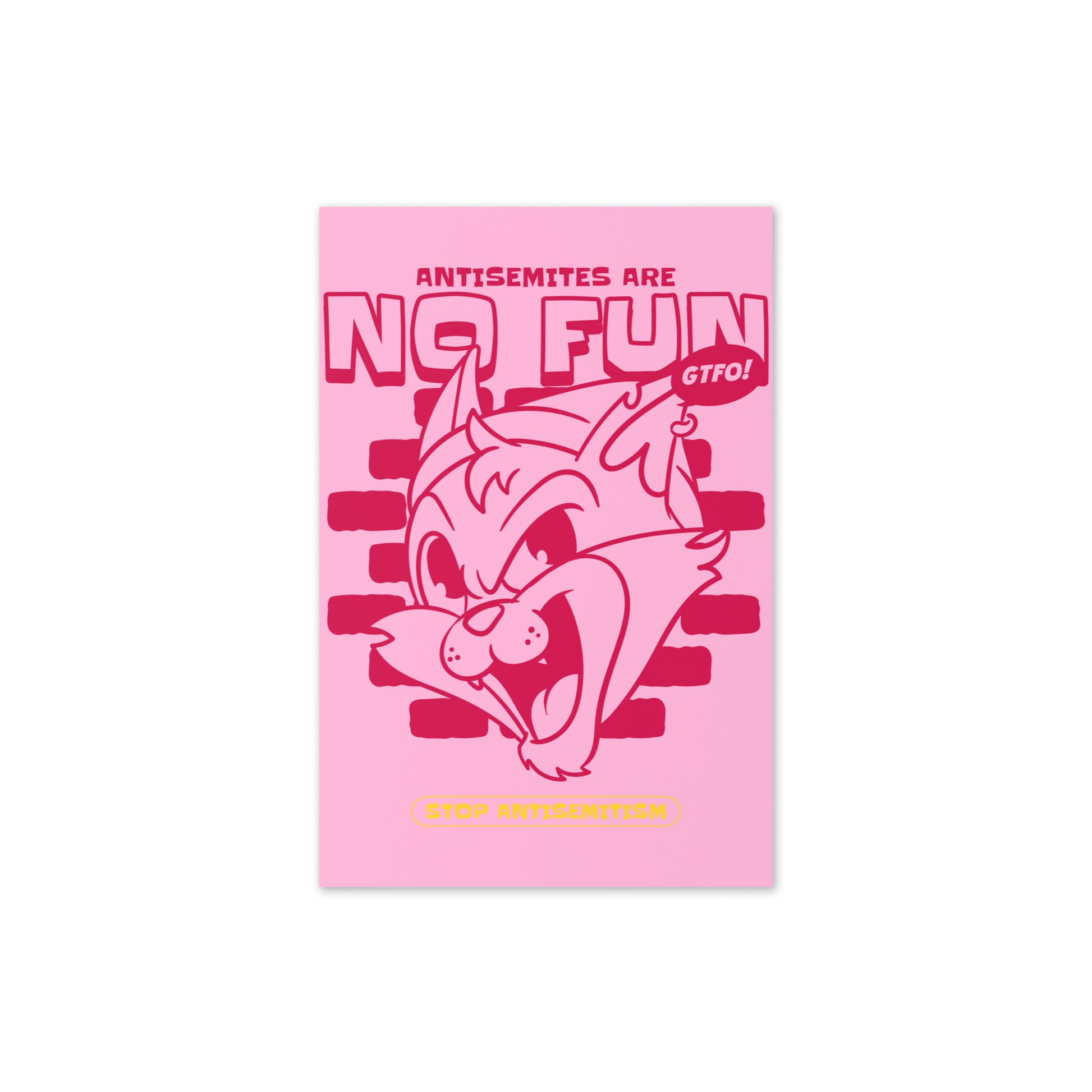 Streetart Graffiti Cartoon | Antisemitism | Greeting Card