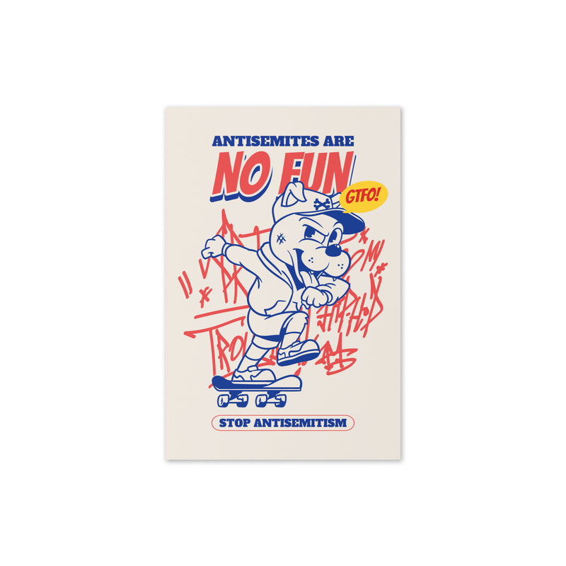 Streetart Graffiti Cartoon | Antisemitism | Greeting Card