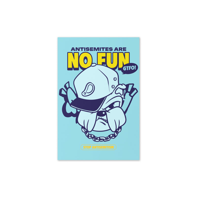 Streetart Graffiti Cartoon | Antisemitism | Greeting Card