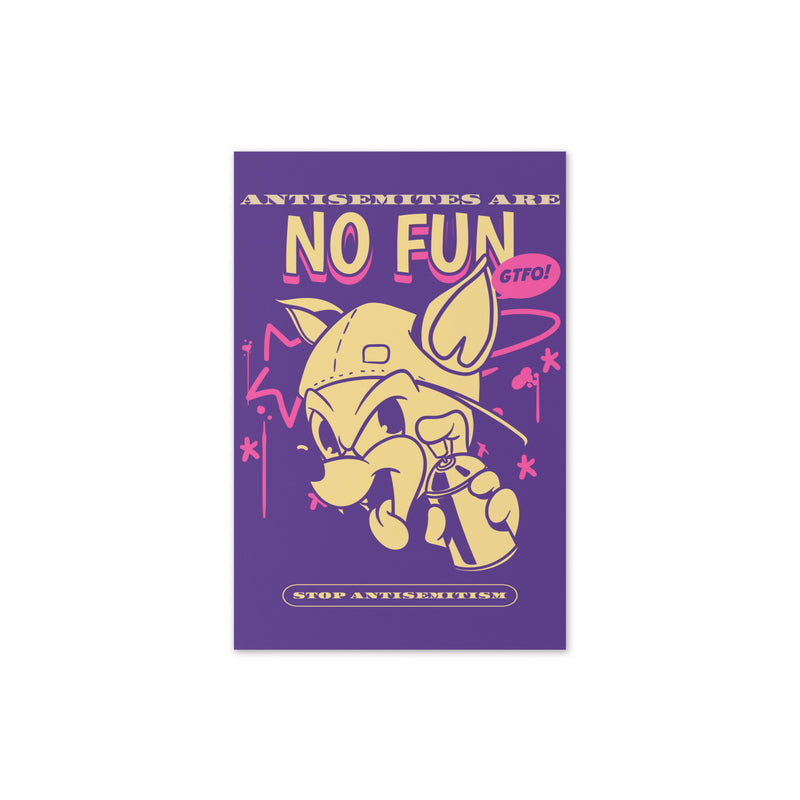 Streetart Graffiti Cartoon | Antisemitism | Greeting Card