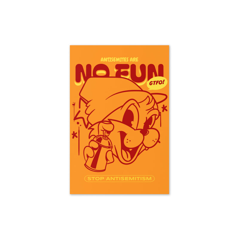Streetart Graffiti Cartoon | Antisemitism | Greeting Card