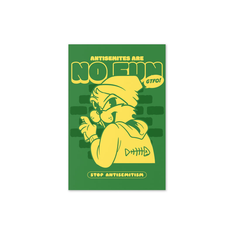 Streetart Graffiti Cartoon | Antisemitism | Greeting Card