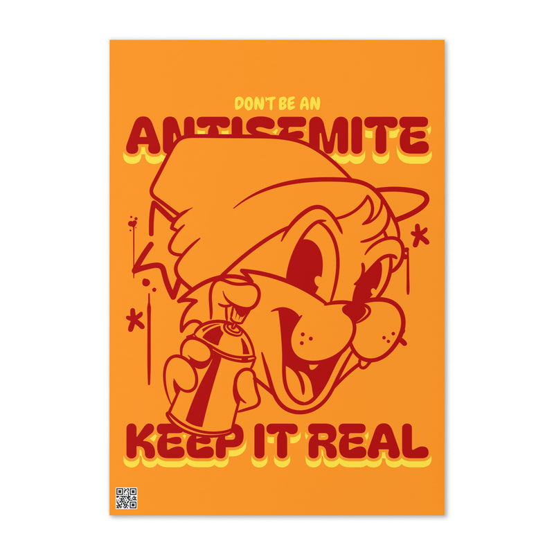 Streetart Graffiti Cartoon | Antisemitism | Greeting Card