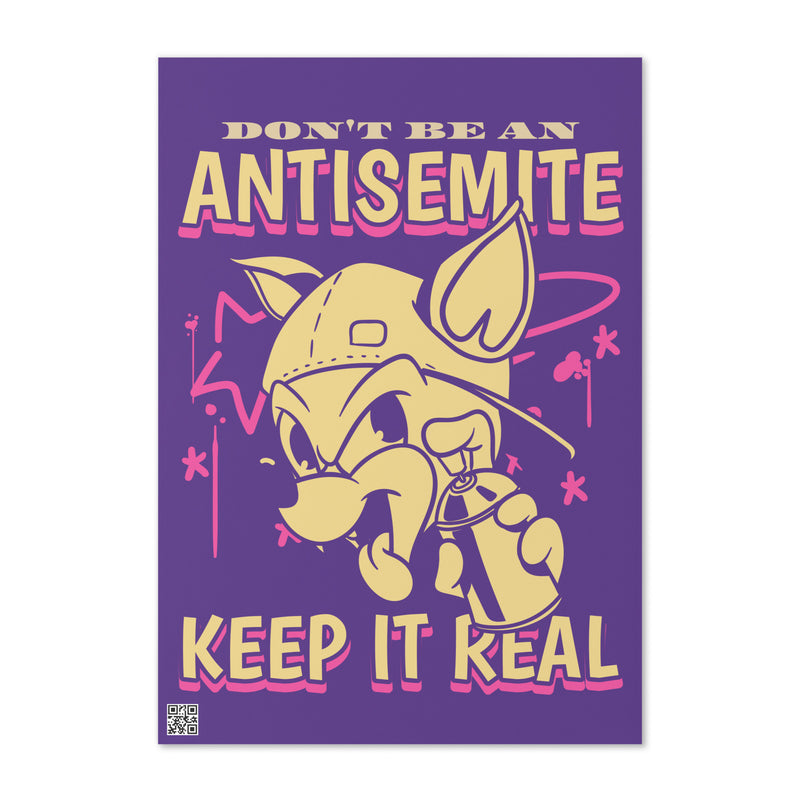 Streetart Graffiti Cartoon | Antisemitism | Greeting Card