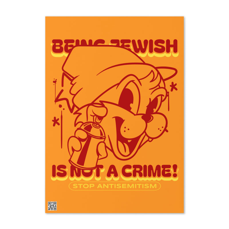 Streetart Graffiti Cartoon | Antisemitism | Greeting Card