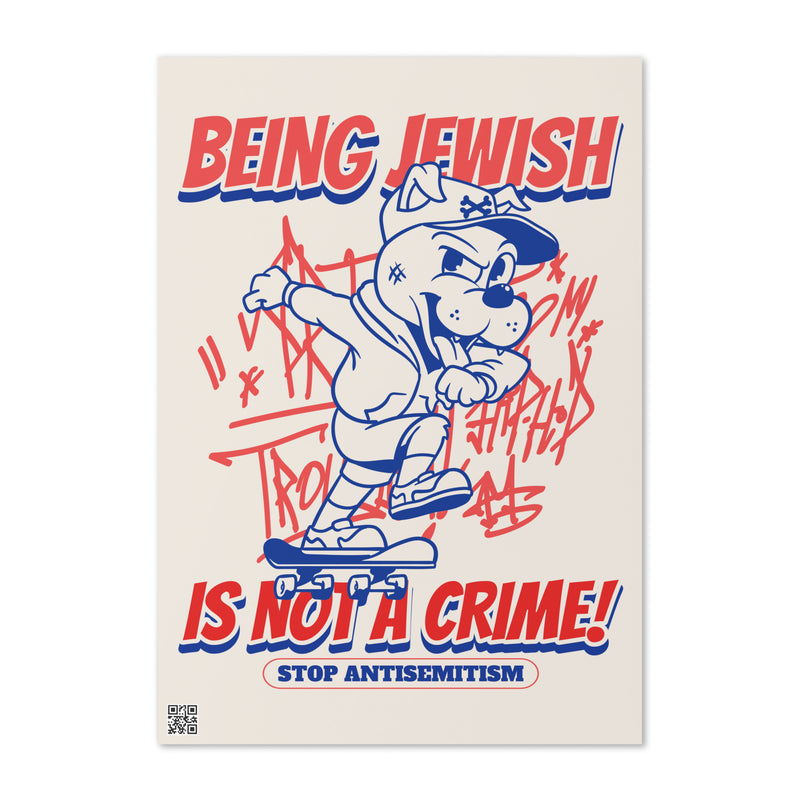 Streetart Graffiti Cartoon | Antisemitism | Greeting Card