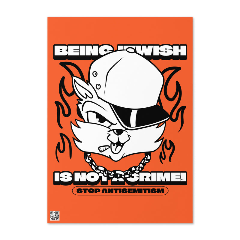 Streetart Graffiti Cartoon | Antisemitism | Greeting Card