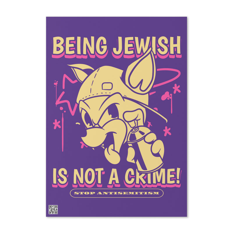 Streetart Graffiti Cartoon | Antisemitism | Greeting Card