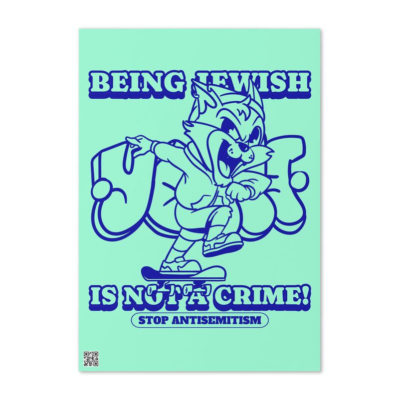 Streetart Graffiti Cartoon | Antisemitism | Greeting Card