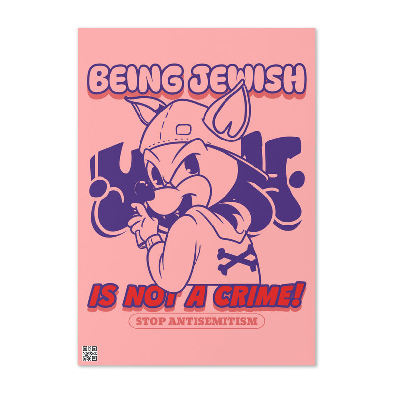 Streetart Graffiti Cartoon | Antisemitism | Greeting Card