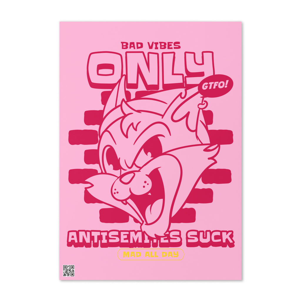 Streetart Graffiti Cartoon | Antisemitism | Greeting Card