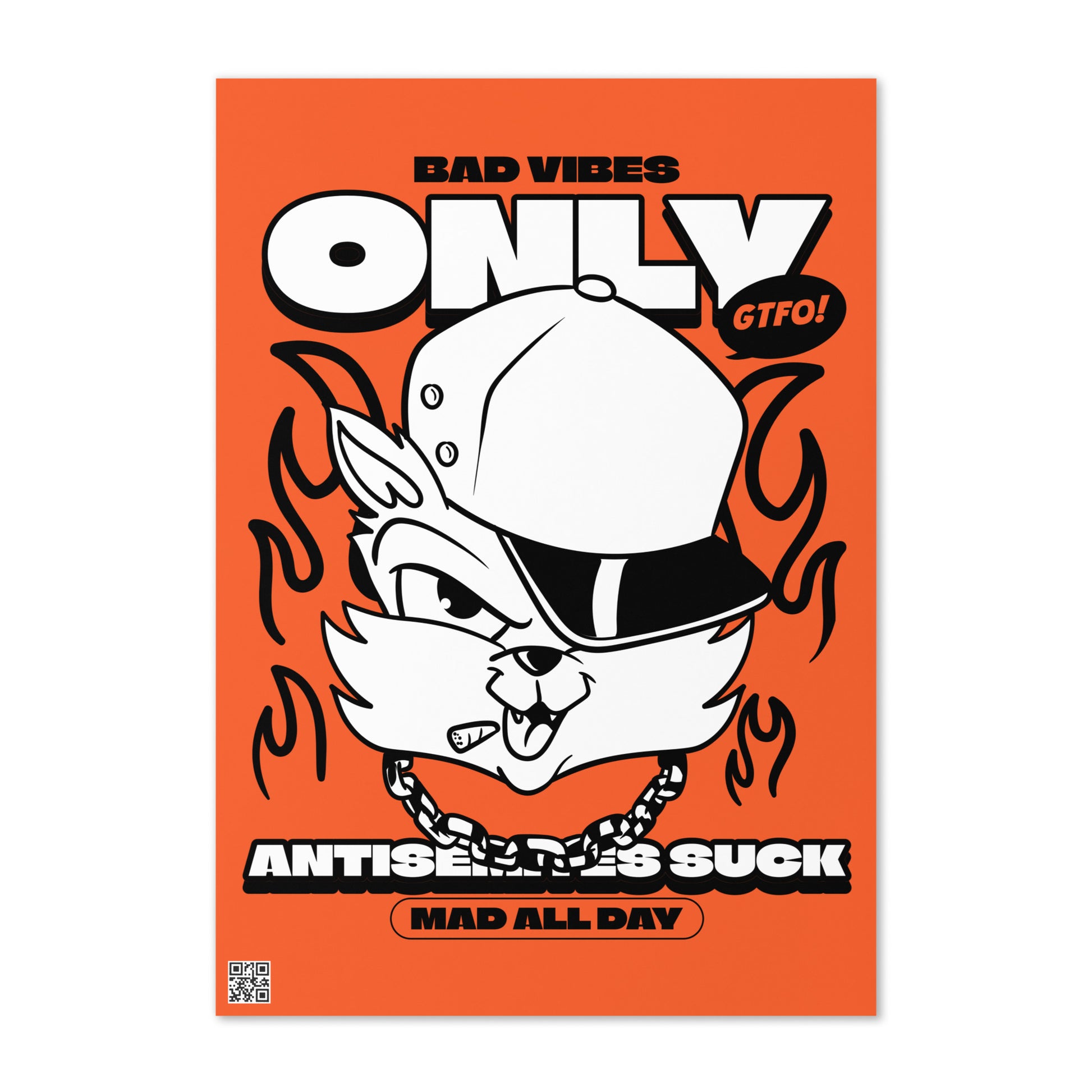 Streetart Graffiti Cartoon | Antisemitism | Greeting Card