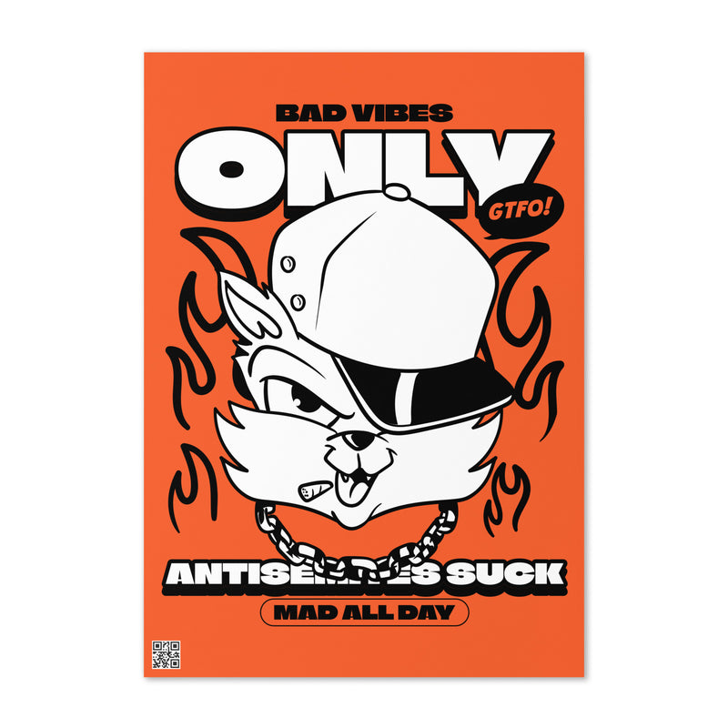 Streetart Graffiti Cartoon | Antisemitism | Greeting Card