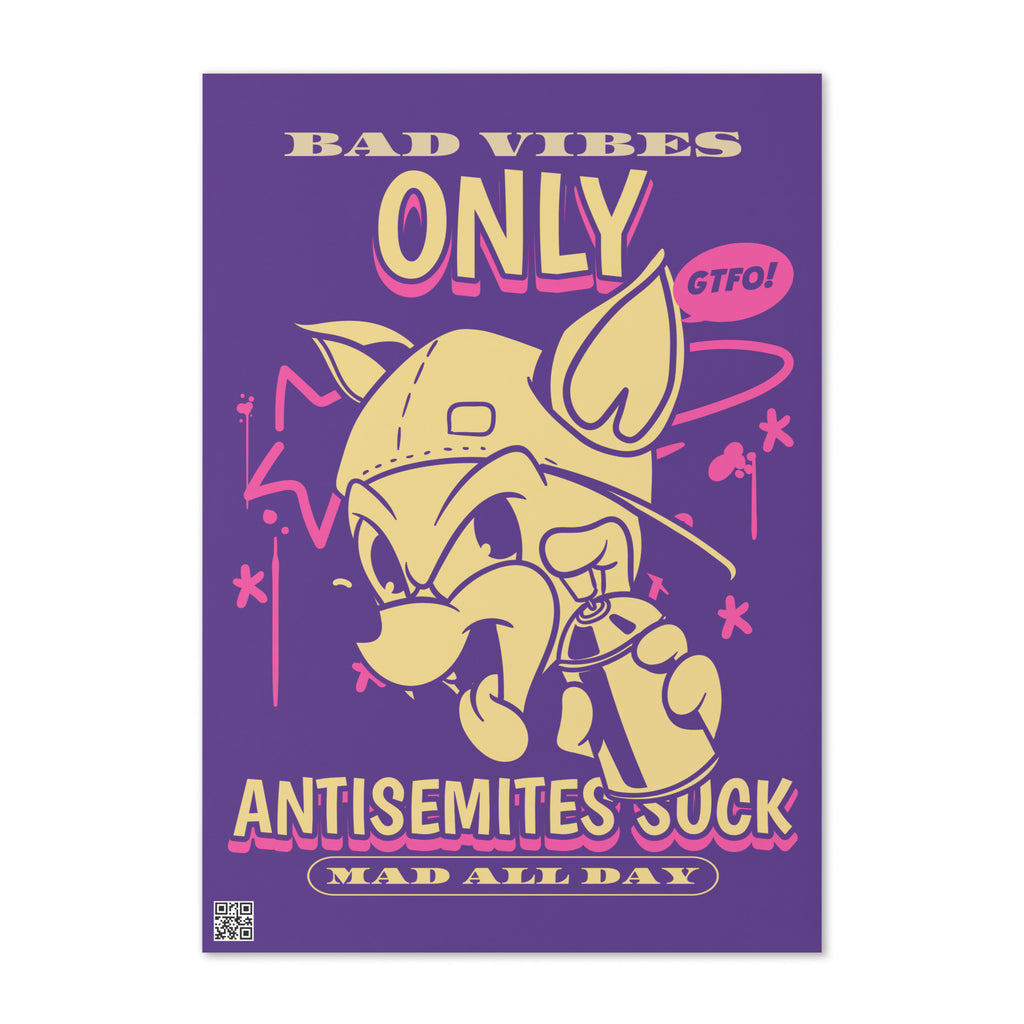 Streetart Graffiti Cartoon | Antisemitism | Greeting Card