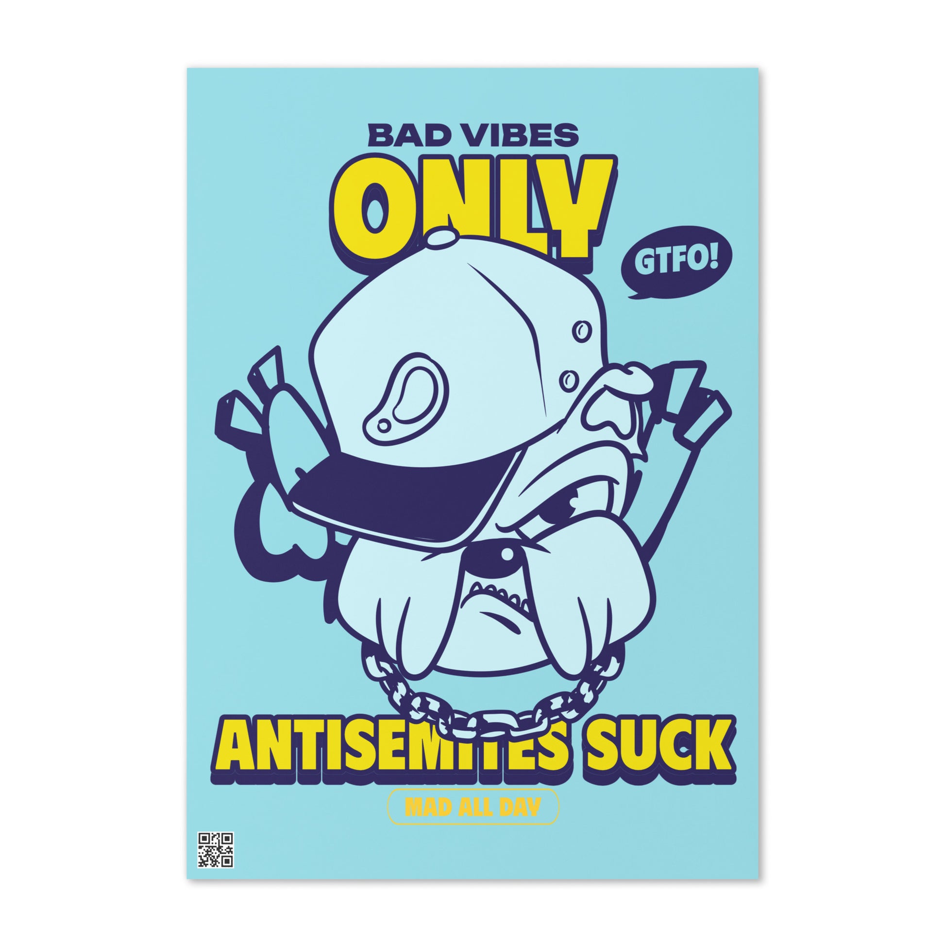 Streetart Graffiti Cartoon | Antisemitism | Greeting Card