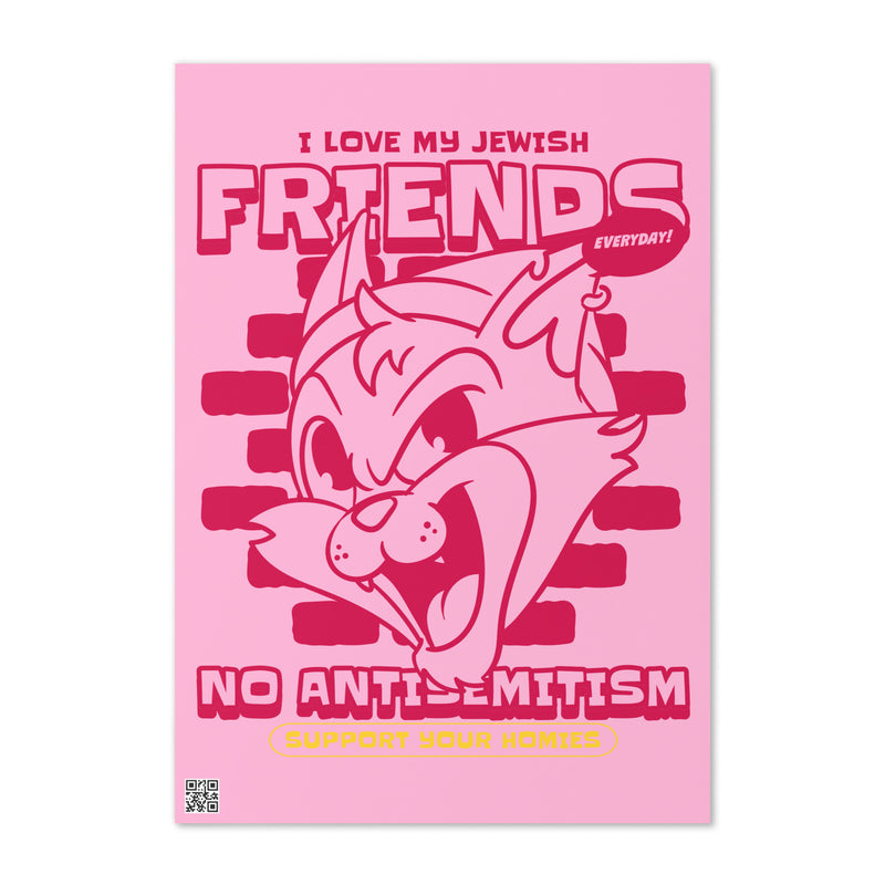 Streetart Graffiti Cartoon | Antisemitism | Greeting Card
