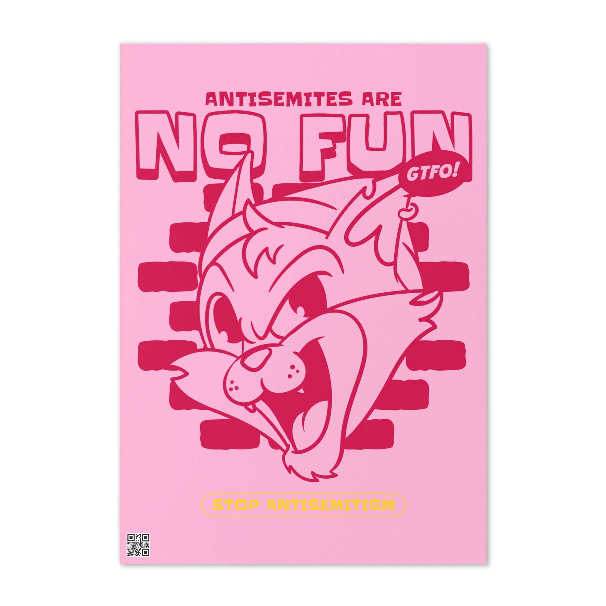 Streetart Graffiti Cartoon | Antisemitism | Greeting Card