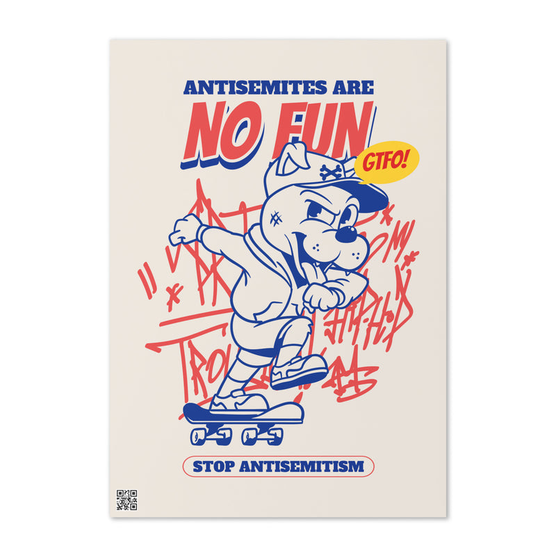 Streetart Graffiti Cartoon | Antisemitism | Greeting Card