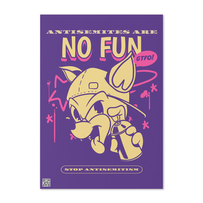 Streetart Graffiti Cartoon | Antisemitism | Greeting Card