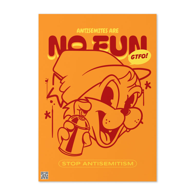 Streetart Graffiti Cartoon | Antisemitism | Greeting Card