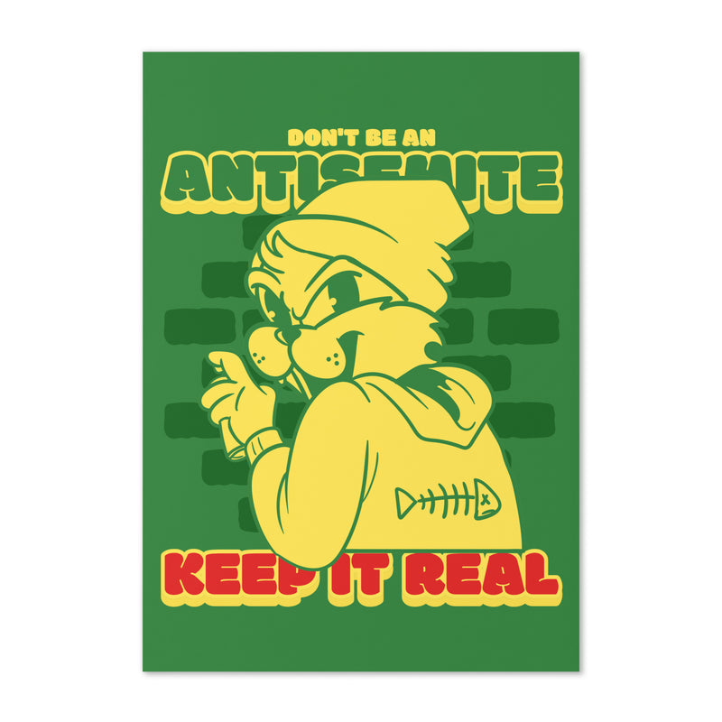 Streetart Graffiti Cartoon | Antisemitism | Greeting Card