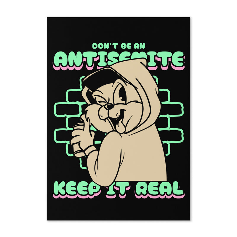 Streetart Graffiti Cartoon | Antisemitism | Greeting Card