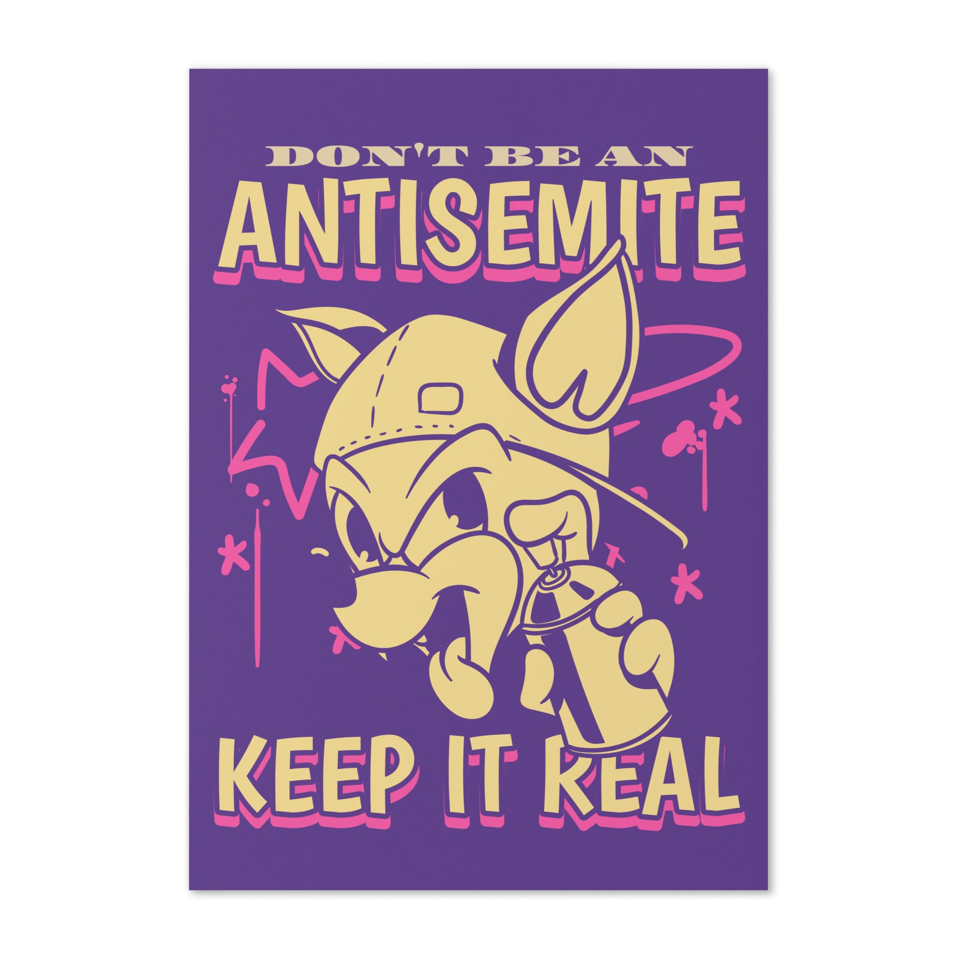 Streetart Graffiti Cartoon | Antisemitism | Greeting Card