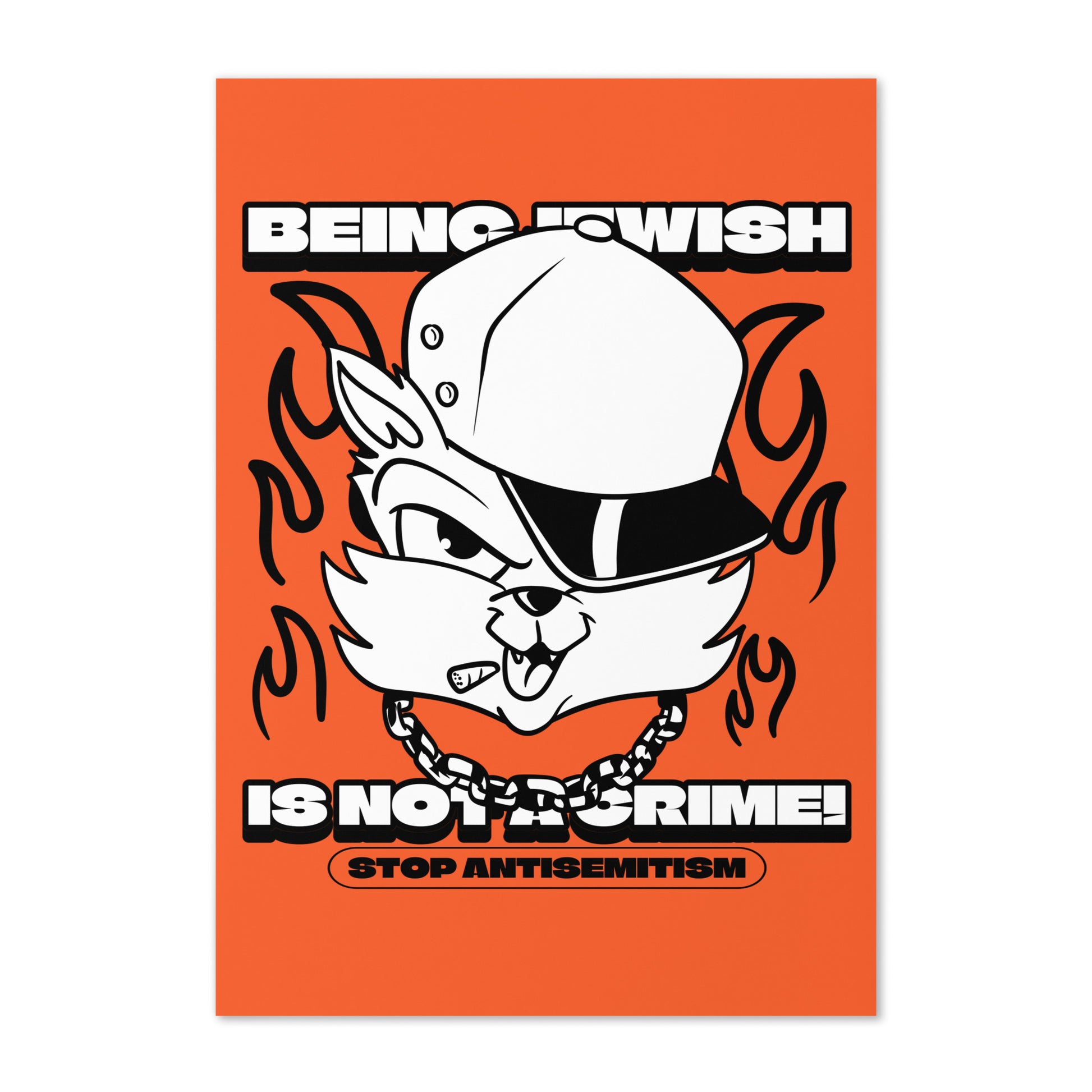 Streetart Graffiti Cartoon | Antisemitism | Greeting Card