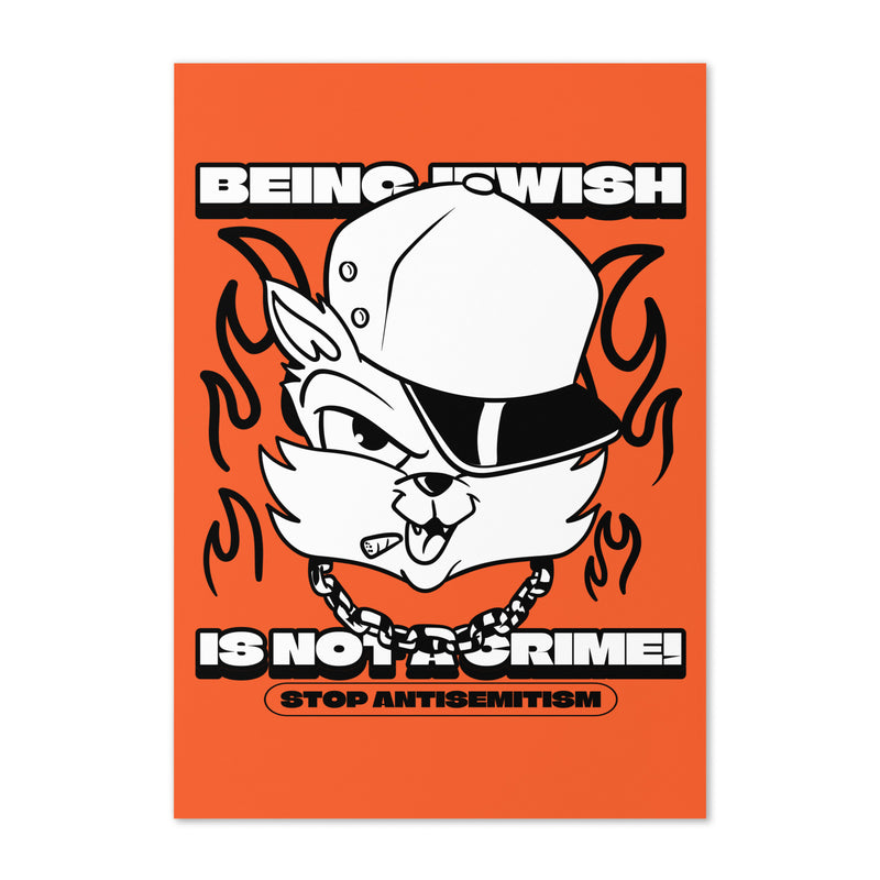Streetart Graffiti Cartoon | Antisemitism | Greeting Card