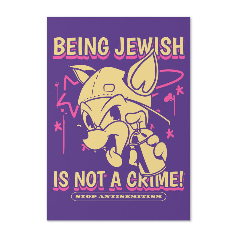 Streetart Graffiti Cartoon | Antisemitism | Greeting Card
