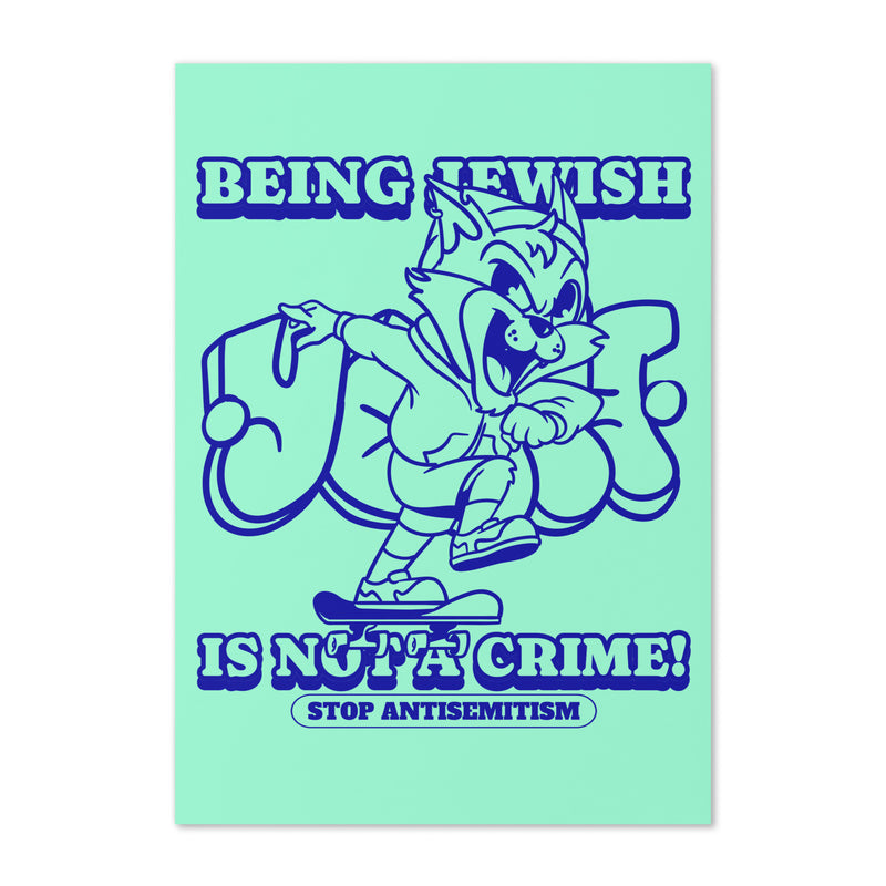 Streetart Graffiti Cartoon | Antisemitism | Greeting Card