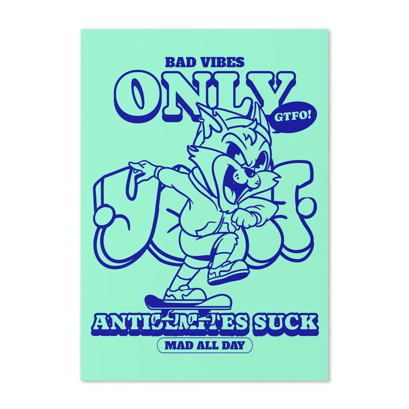 Streetart Graffiti Cartoon | Antisemitism | Greeting Card