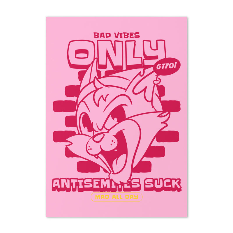 Streetart Graffiti Cartoon | Antisemitism | Greeting Card