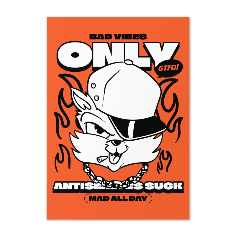 Streetart Graffiti Cartoon | Antisemitism | Greeting Card