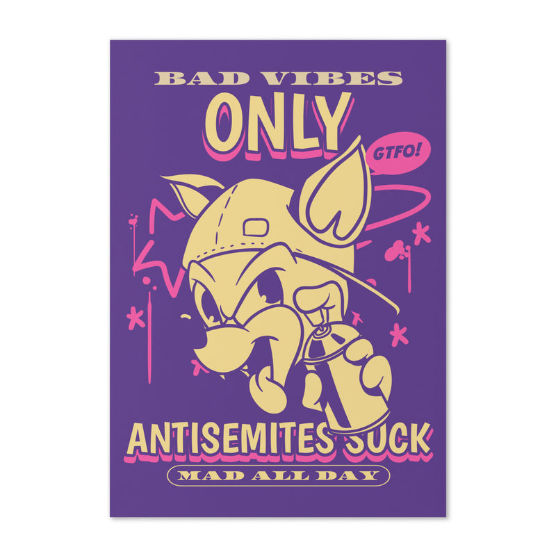Streetart Graffiti Cartoon | Antisemitism | Greeting Card